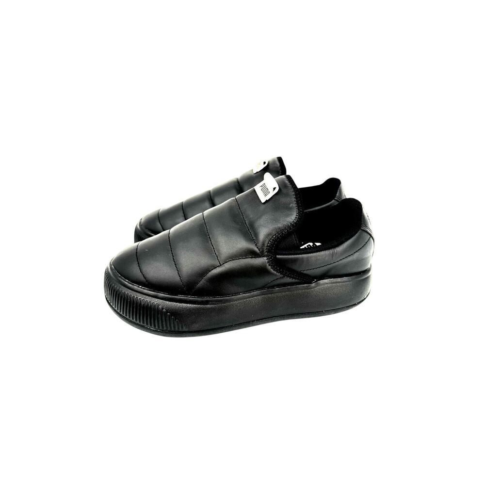 Puma Black Suede Mayu Slip On Sneaker Womens Size 7.5